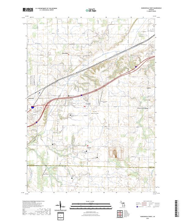 US Topo 7.5-minute map for Hudsonville West MI