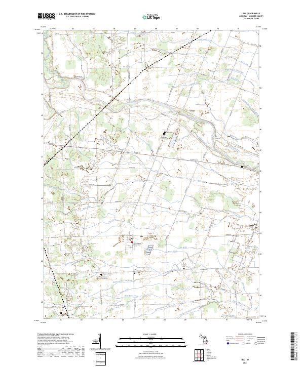 US Topo 7.5-minute map for Ida MI
