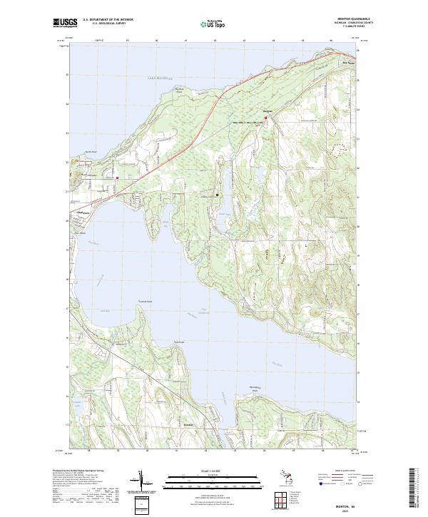 US Topo 7.5-minute map for Ironton MI
