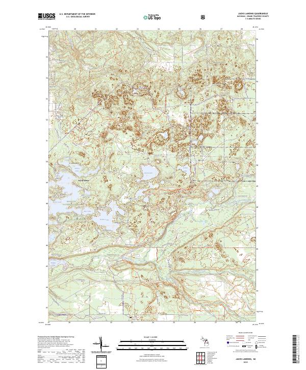 US Topo 7.5-minute map for Jacks Landing MI