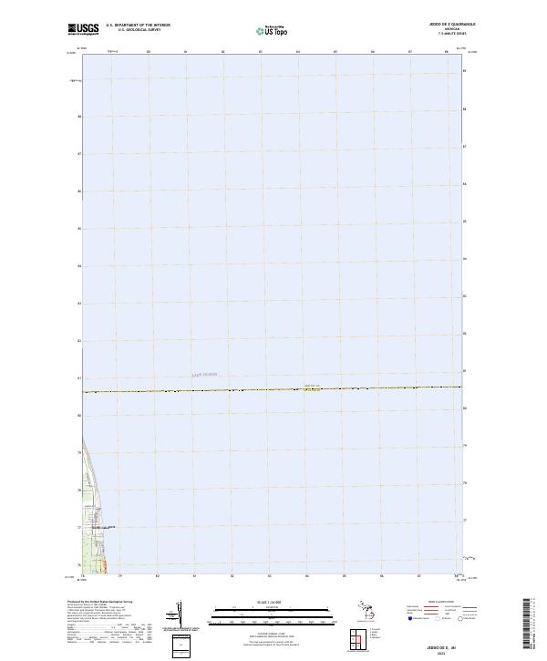 US Topo 7.5-minute map for Jeddo OE E MI