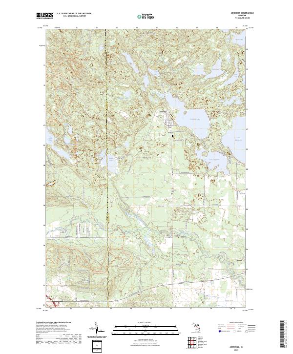 US Topo 7.5-minute map for Jennings MI