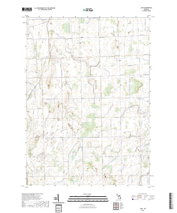 US Topo 7.5-minute map for Juhl MI