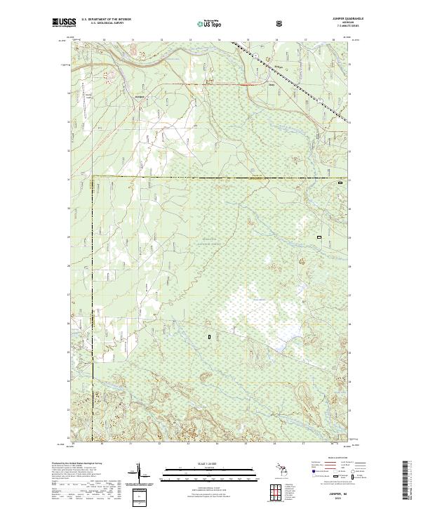 US Topo 7.5-minute map for Juniper MI