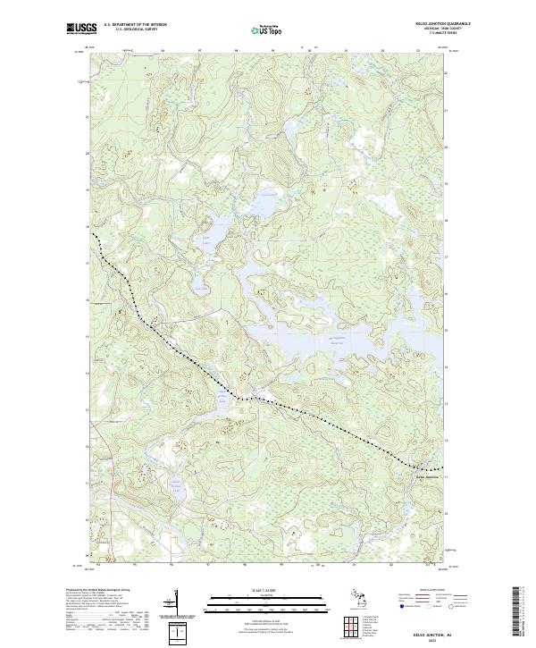 US Topo 7.5-minute map for Kelso Junction MI