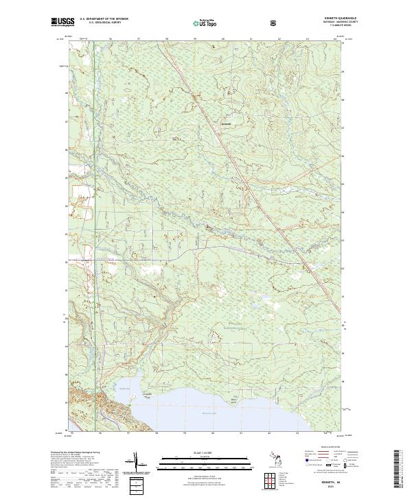 US Topo 7.5-minute map for Kenneth MI
