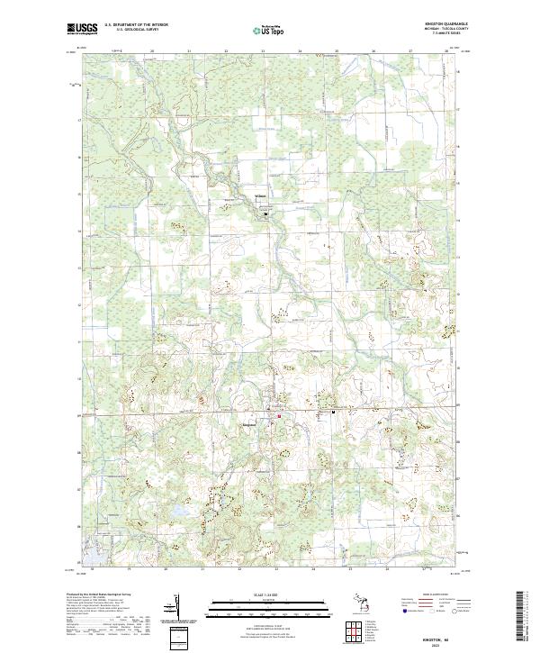 US Topo 7.5-minute map for Kingston MI