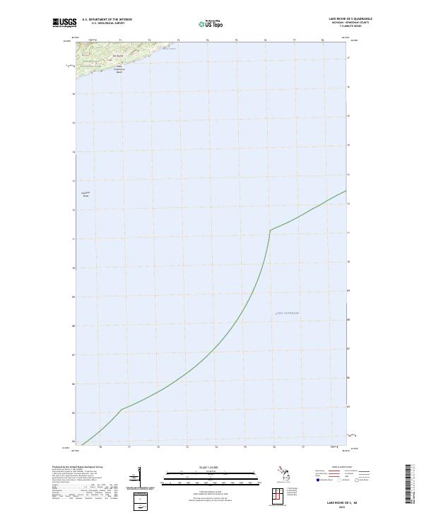 US Topo 7.5-minute map for Lake Richie OE S MI