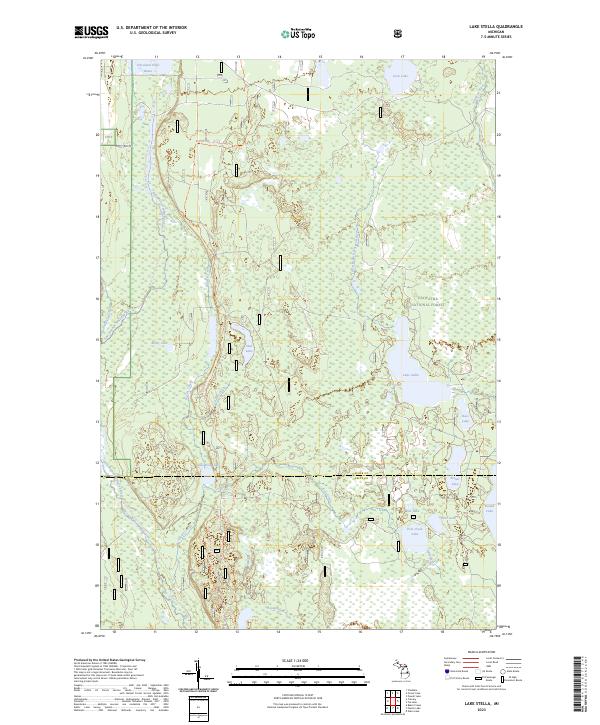 US Topo 7.5-minute map for Lake Stella MI