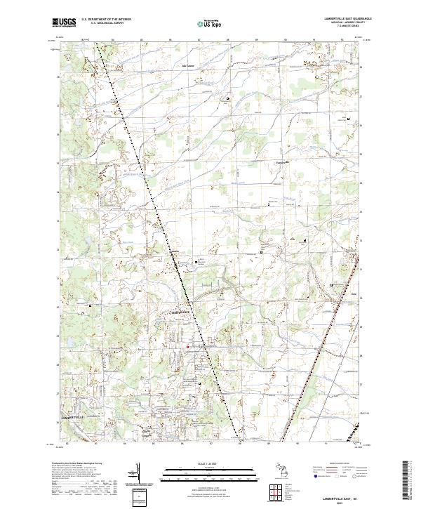 US Topo 7.5-minute map for Lambertville East MI