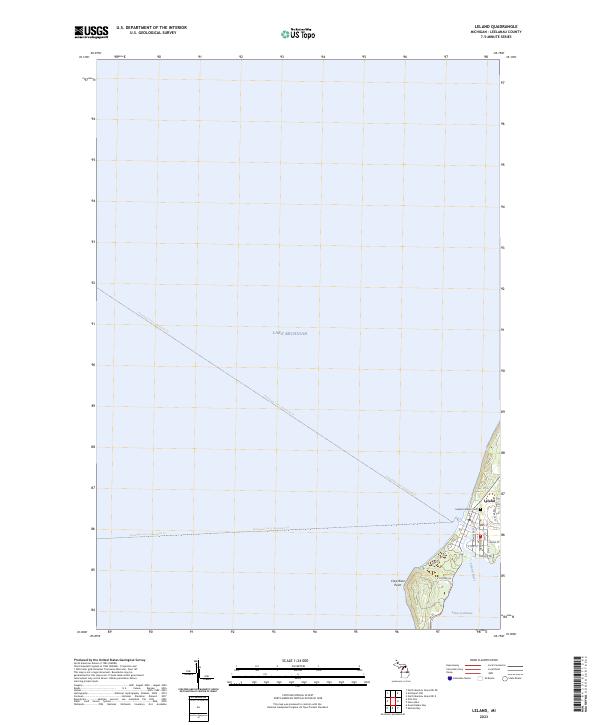 US Topo 7.5-minute map for Leland MI