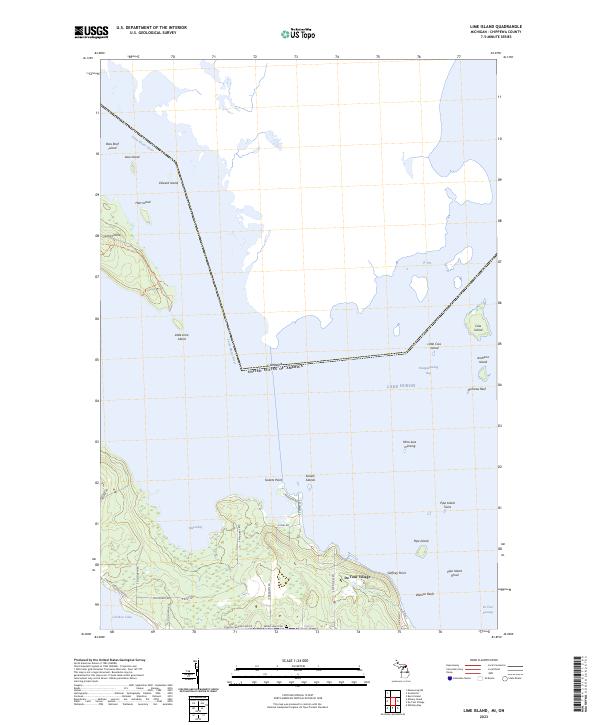 US Topo 7.5-minute map for Lime Island MION