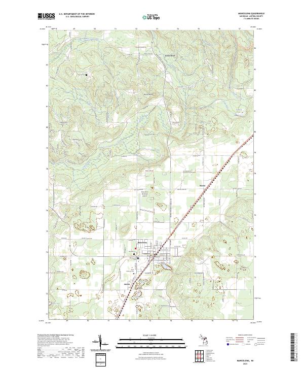 US Topo 7.5-minute map for Mancelona MI