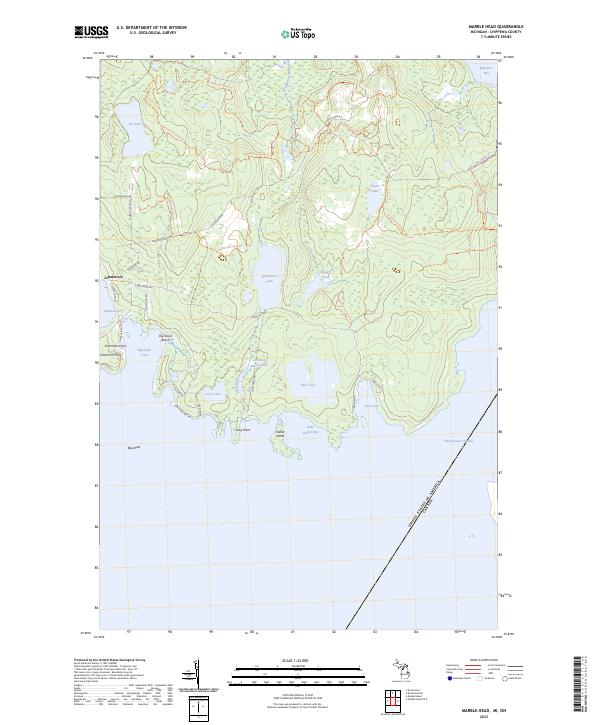 US Topo 7.5-minute map for Marble Head MION