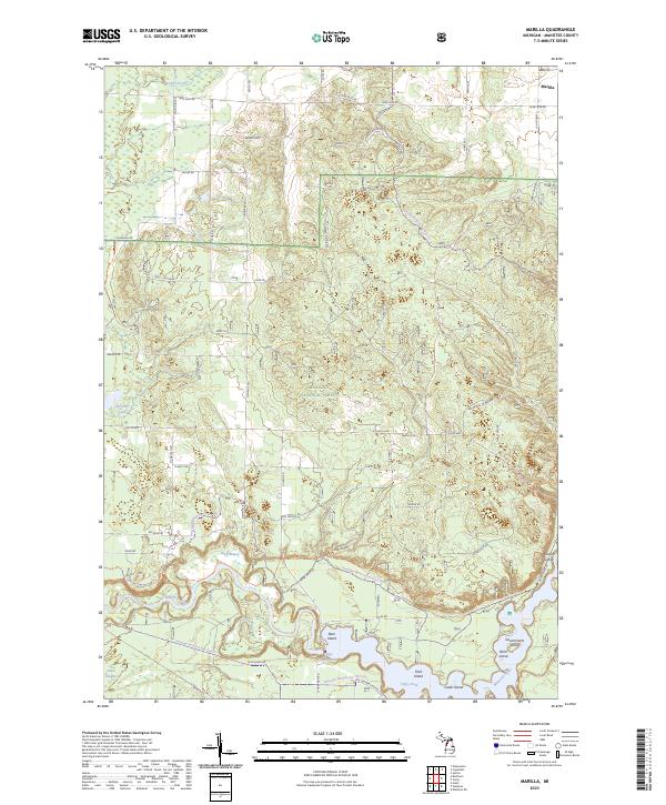 US Topo 7.5-minute map for Marilla MI