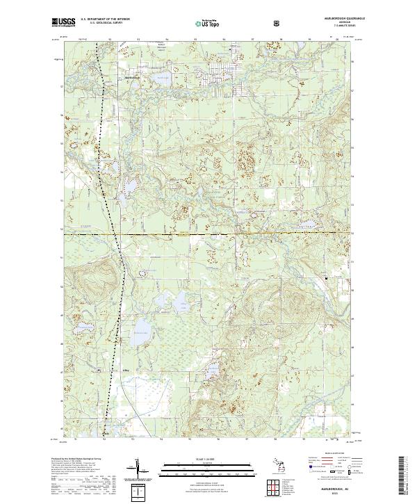 US Topo 7.5-minute map for Marlborough MI