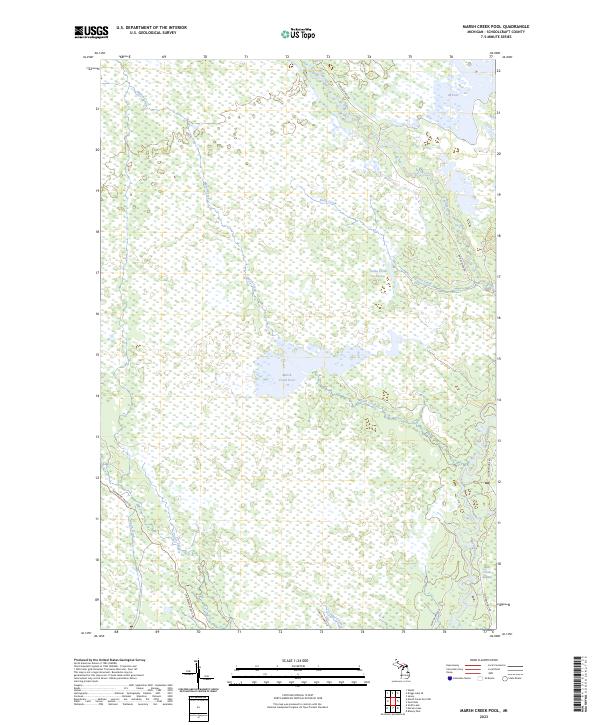 US Topo 7.5-minute map for Marsh Creek Pool MI