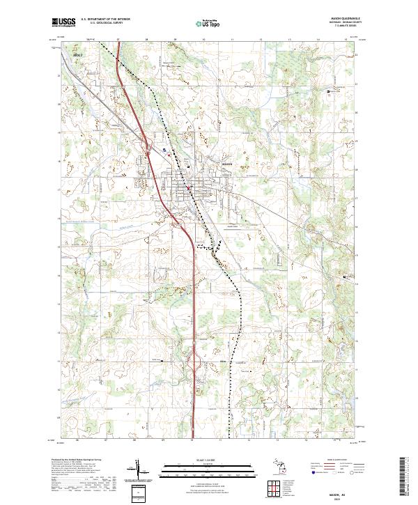 US Topo 7.5-minute map for Mason MI