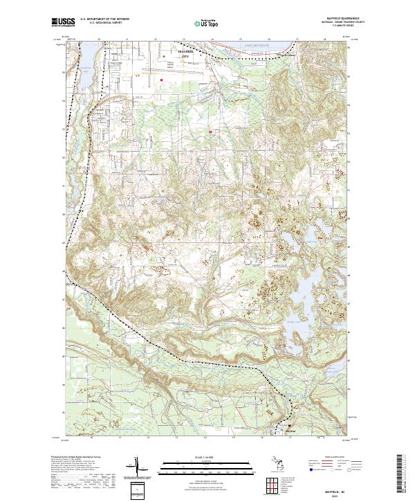 US Topo 7.5-minute map for Mayfield MI