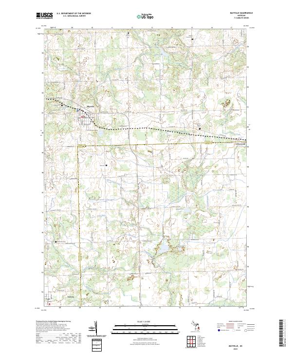 US Topo 7.5-minute map for Mayville MI