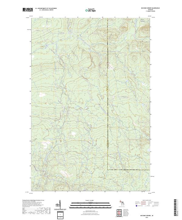 US Topo 7.5-minute map for McComb Corner MI