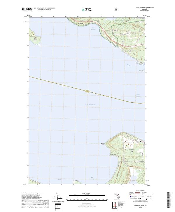 US Topo 7.5-minute map for McGulpin Point MI
