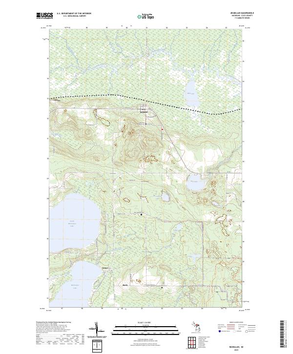 US Topo 7.5-minute map for McMillan MI