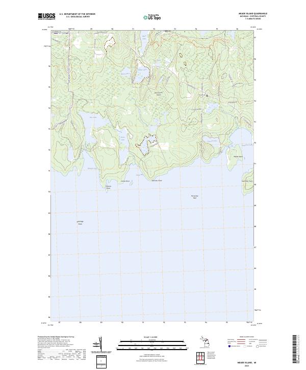 US Topo 7.5-minute map for Meade Island MI
