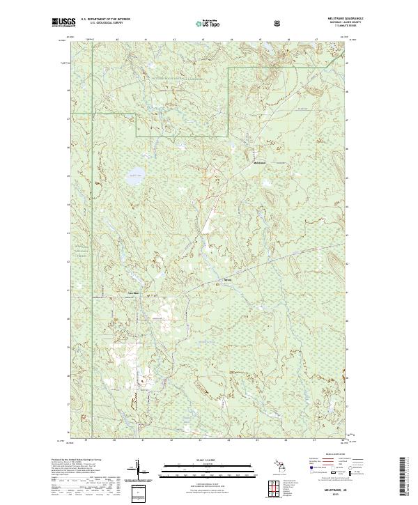 US Topo 7.5-minute map for Melstrand MI