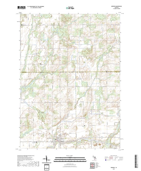 US Topo 7.5-minute map for Mendon MI