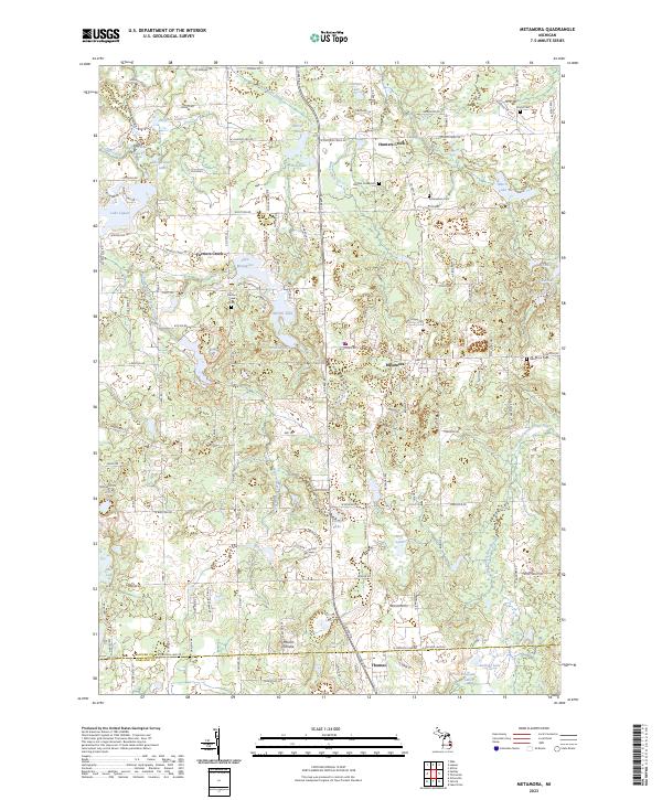 US Topo 7.5-minute map for Metamora MI