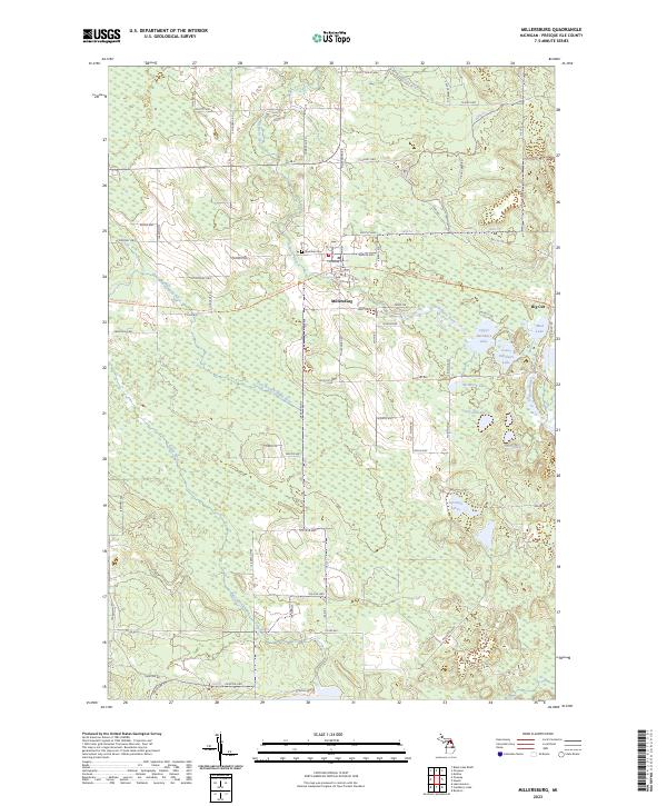 US Topo 7.5-minute map for Millersburg MI