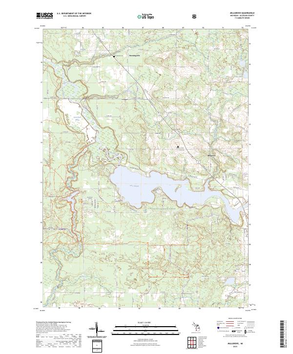 US Topo 7.5-minute map for Millgrove MI