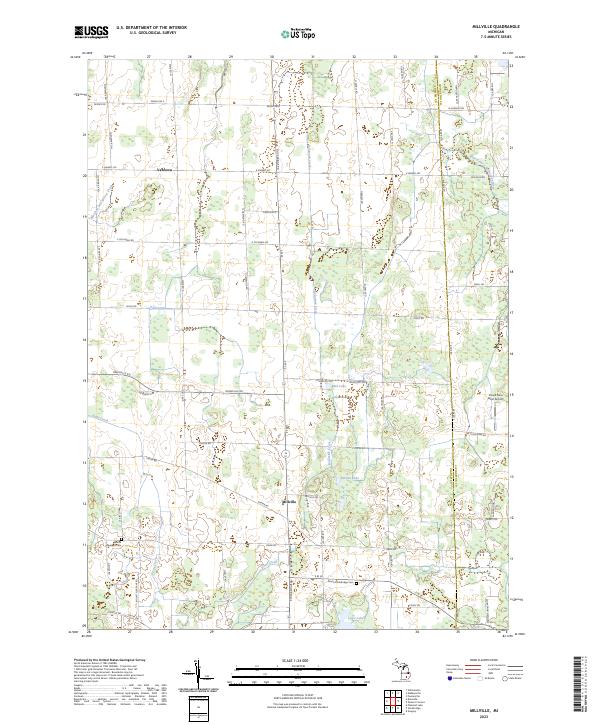 US Topo 7.5-minute map for Millville MI