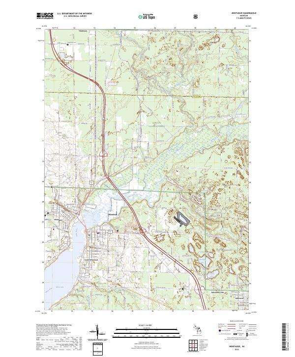 US Topo 7.5-minute map for Montague MI