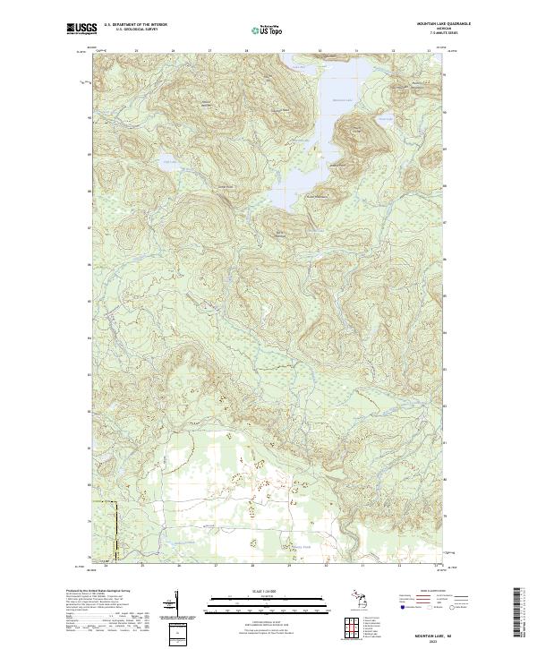 US Topo 7.5-minute map for Mountain Lake MI