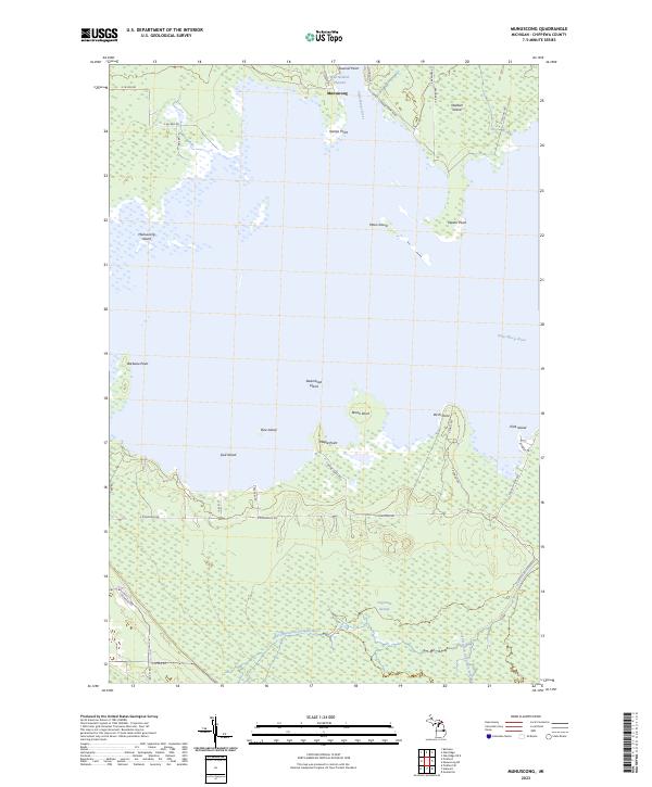 US Topo 7.5-minute map for Munuscong MI