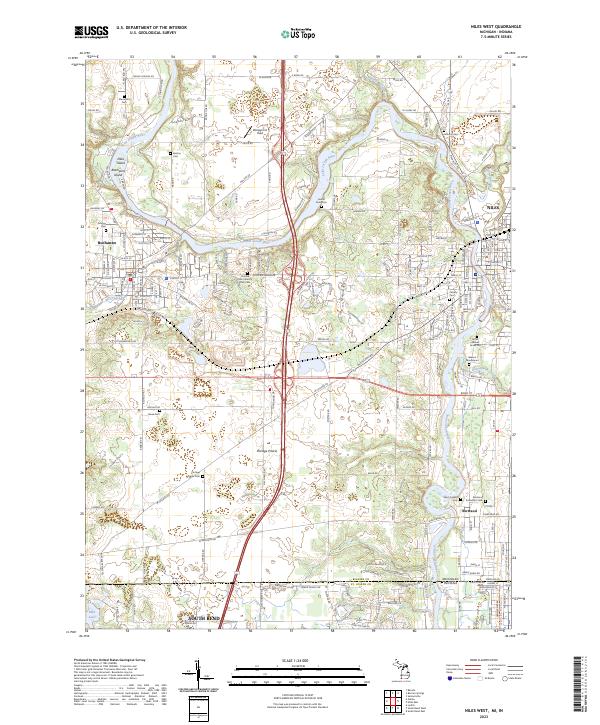 US Topo 7.5-minute map for Niles West MIIN