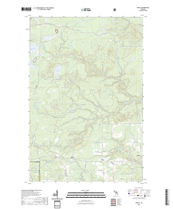 US Topo 7.5-minute map for Nisula MI