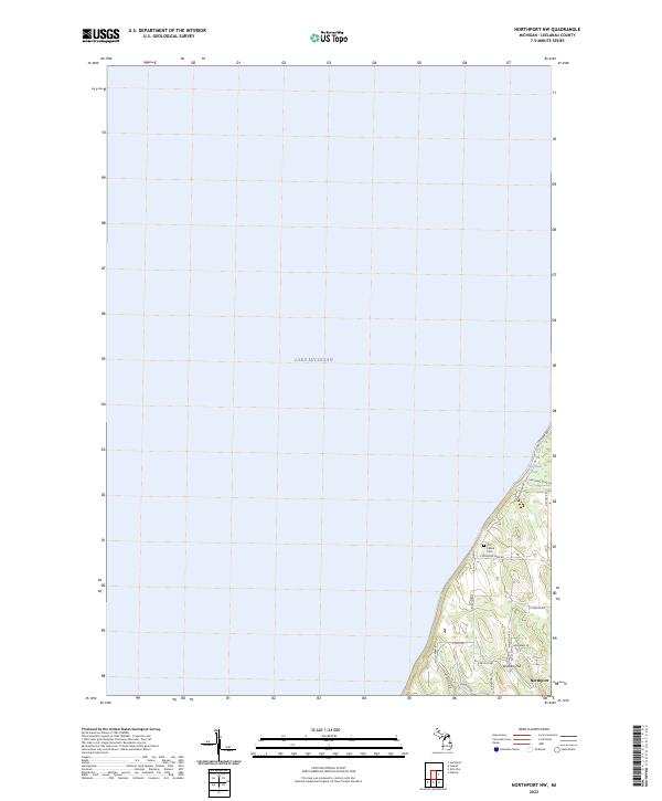 US Topo 7.5-minute map for Northport NW MI