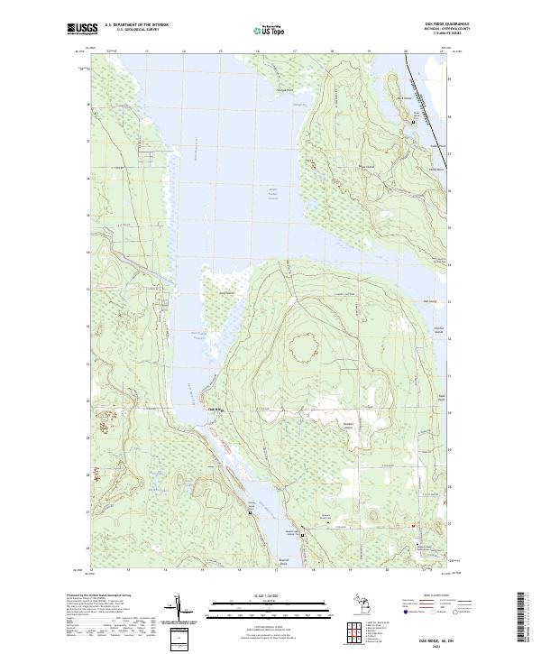 US Topo 7.5-minute map for Oak Ridge MION