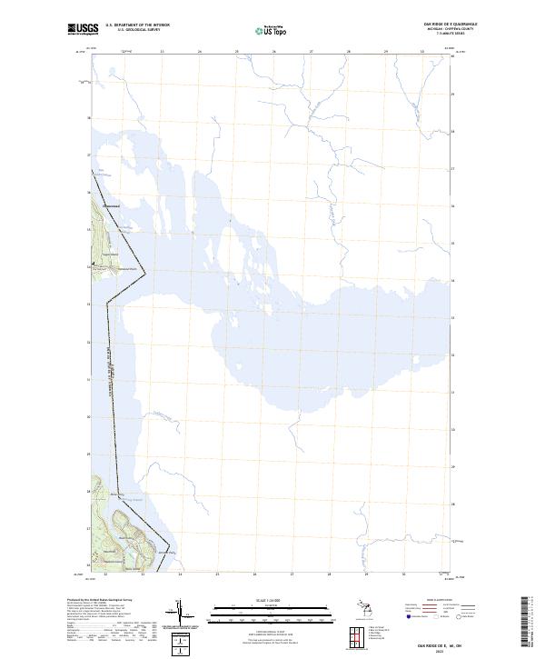 US Topo 7.5-minute map for Oak Ridge OE E MION