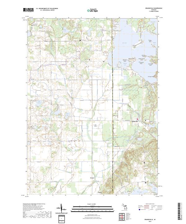 US Topo 7.5-minute map for Orangeville MI