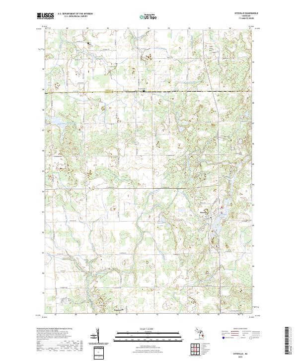 US Topo 7.5-minute map for Otisville MI