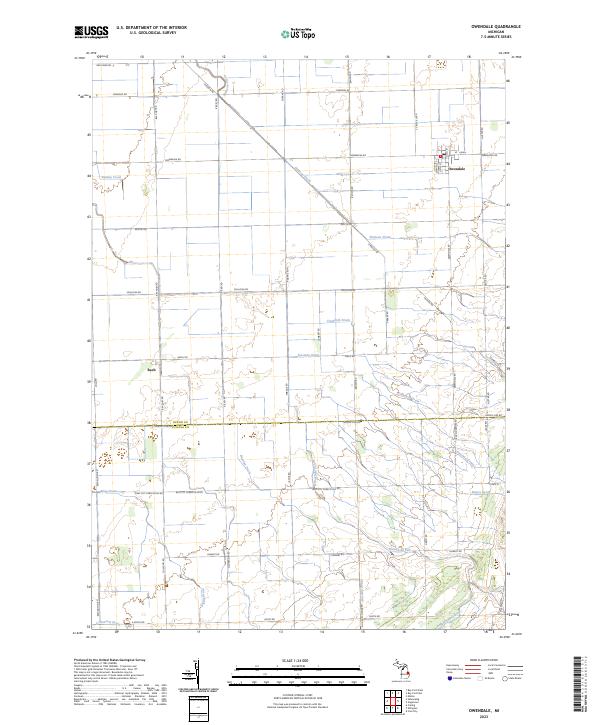 US Topo 7.5-minute map for Owendale MI