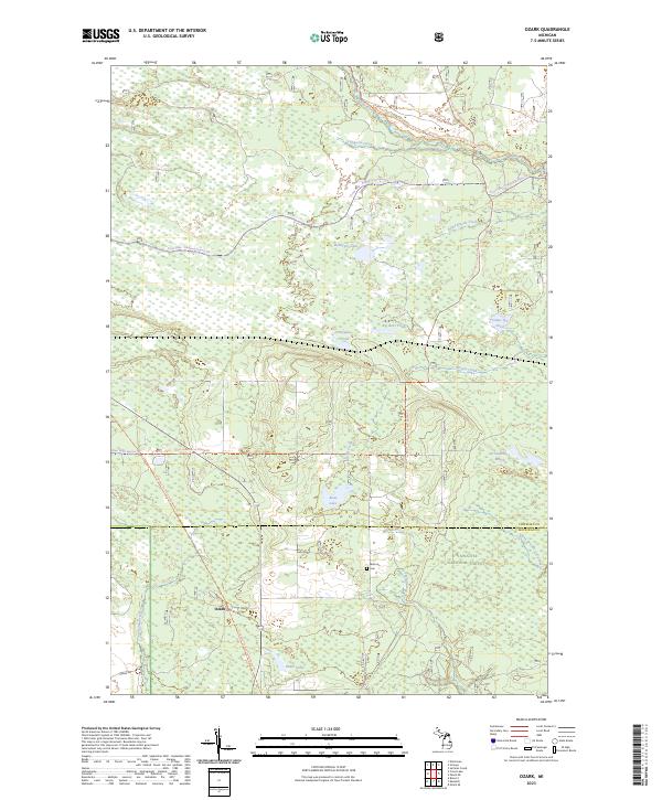 US Topo 7.5-minute map for Ozark MI