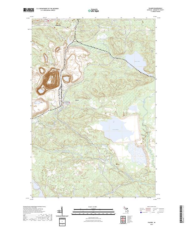 US Topo 7.5-minute map for Palmer MI