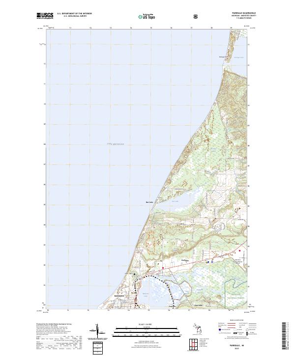 US Topo 7.5-minute map for Parkdale MI