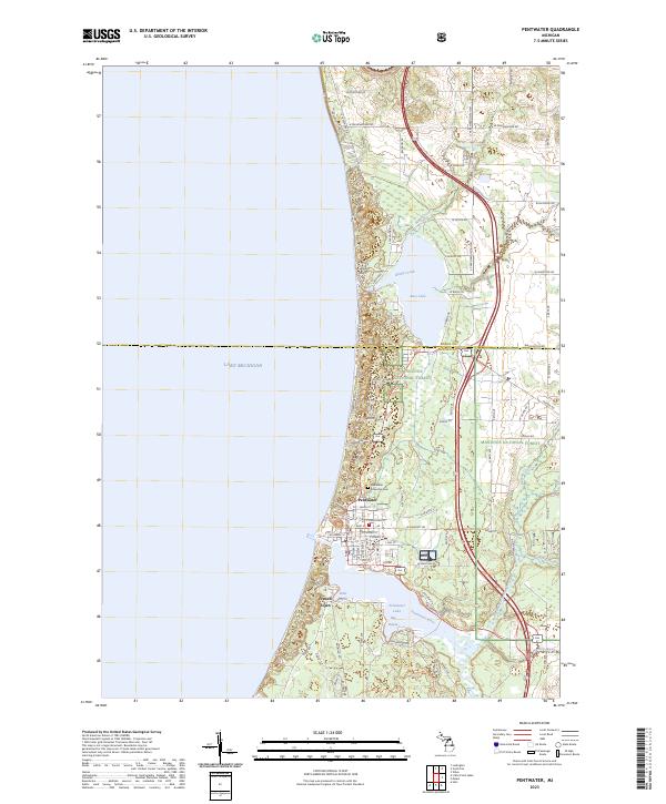 US Topo 7.5-minute map for Pentwater MI