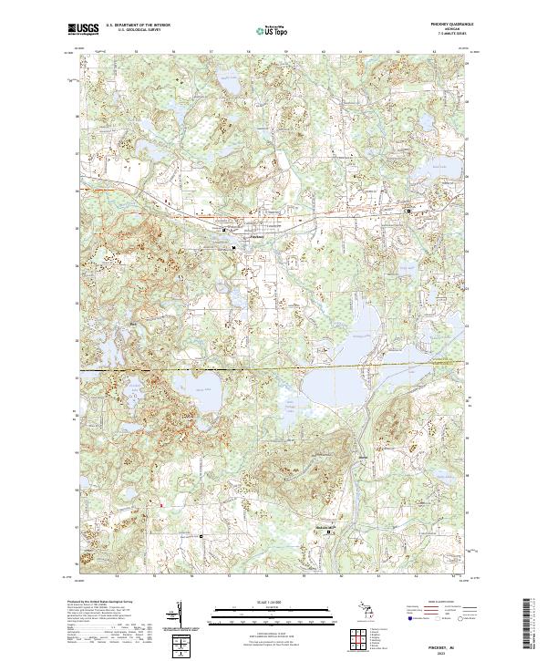 US Topo 7.5-minute map for Pinckney MI